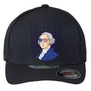 First George Washington Retro Flexfit Unipanel Trucker Cap