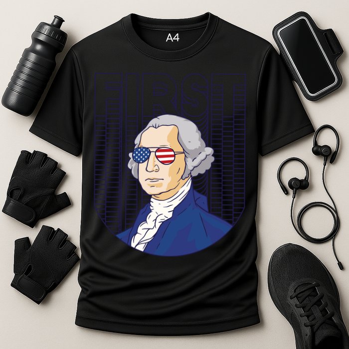 First George Washington Retro Cooling Performance Crew T-Shirt