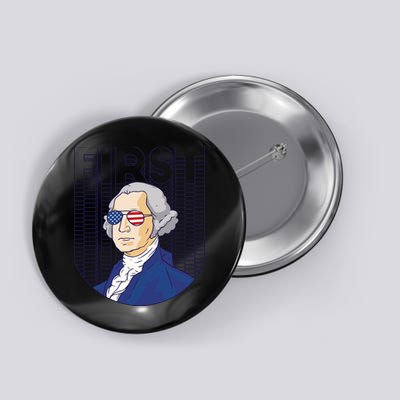 First George Washington Retro Button