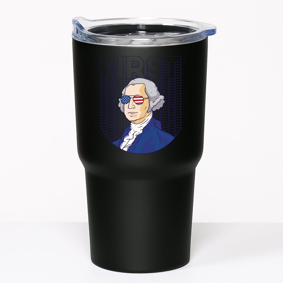 First George Washington Retro Tumbler