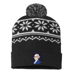 First George Washington Retro USA-Made Snowflake Beanie