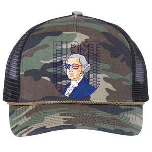 First George Washington Retro Retro Rope Trucker Hat Cap