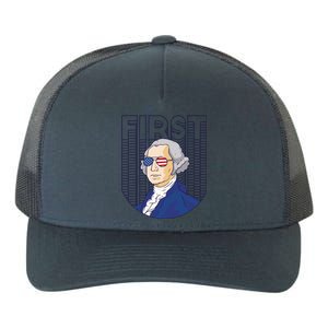 First George Washington Retro Yupoong Adult 5-Panel Trucker Hat