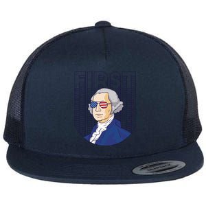 First George Washington Retro Flat Bill Trucker Hat