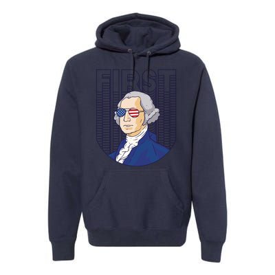 First George Washington Retro Premium Hoodie