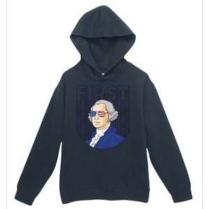 First George Washington Retro Urban Pullover Hoodie