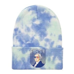 First George Washington Retro Tie Dye 12in Knit Beanie