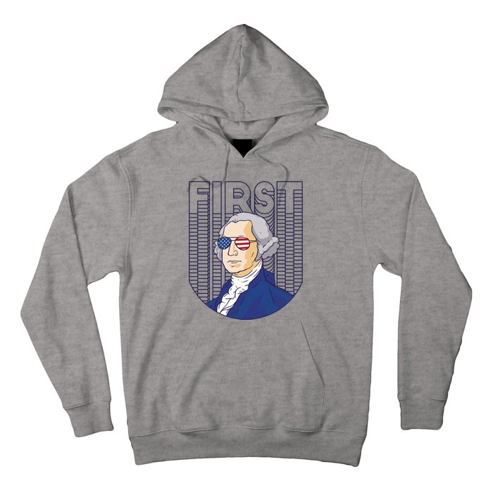 First George Washington Retro Hoodie