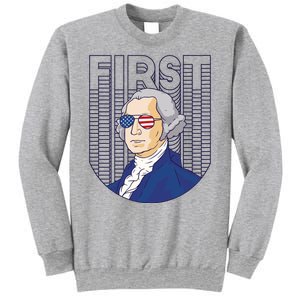 First George Washington Retro Sweatshirt