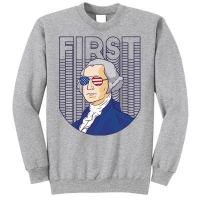 First George Washington Retro Sweatshirt