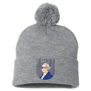 First George Washington Retro Pom Pom 12in Knit Beanie