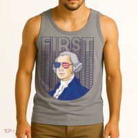 First George Washington Retro Tank Top
