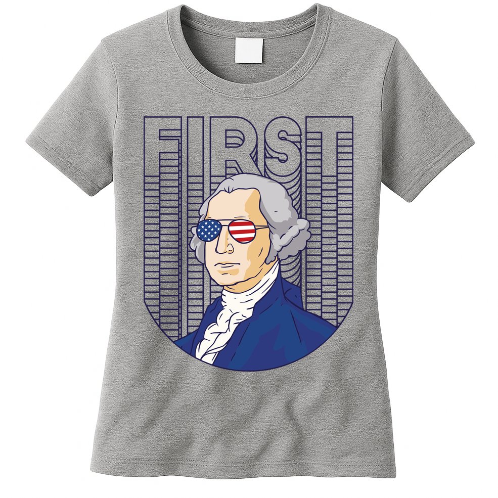 First George Washington Retro Womens T-Shirt