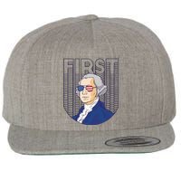 First George Washington Retro Wool Snapback Cap