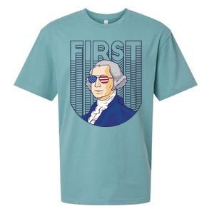 First George Washington Retro Sueded Cloud Jersey T-Shirt