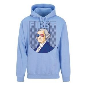 First George Washington Retro Unisex Surf Hoodie