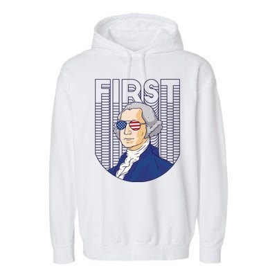 First George Washington Retro Garment-Dyed Fleece Hoodie