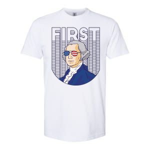 First George Washington Retro Softstyle CVC T-Shirt