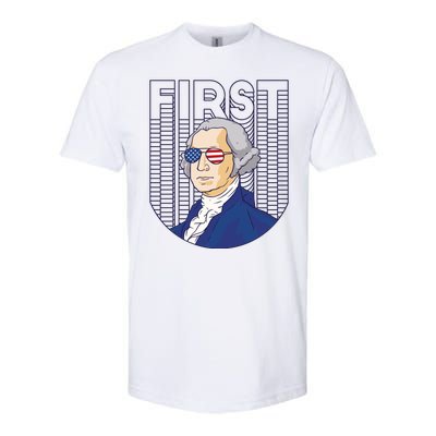 First George Washington Retro Softstyle CVC T-Shirt