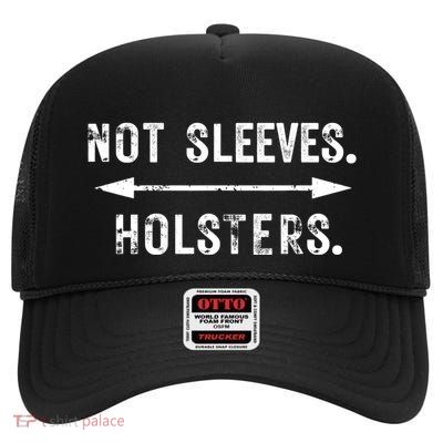 Funny Gym Workout Guns Humor Weightlifter Bodybuilder High Crown Mesh Back Trucker Hat