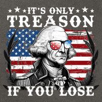 Funny George Washington Its Only Treason If You Lose Cotton Canvas Backpack