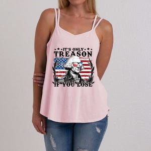 Funny George Washington Its Only Treason If You Lose Women's Strappy Tank