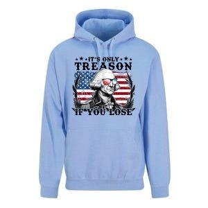 Funny George Washington Its Only Treason If You Lose Unisex Surf Hoodie