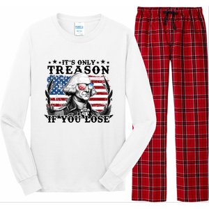 Funny George Washington Its Only Treason If You Lose Long Sleeve Pajama Set