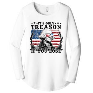 Funny George Washington Its Only Treason If You Lose Women's Perfect Tri Tunic Long Sleeve Shirt