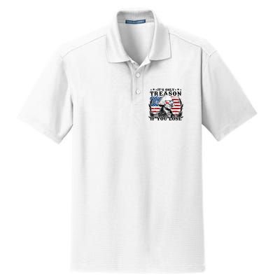 Funny George Washington Its Only Treason If You Lose Dry Zone Grid Polo