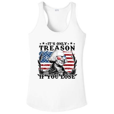 Funny George Washington Its Only Treason If You Lose Ladies PosiCharge Competitor Racerback Tank