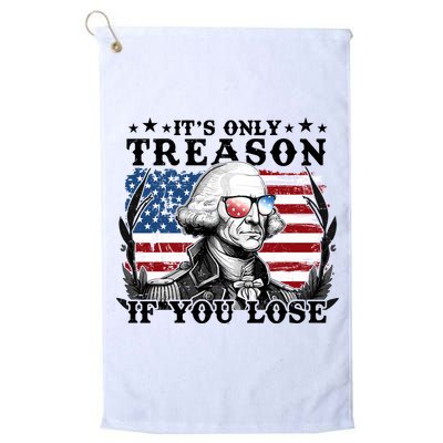 Funny George Washington Its Only Treason If You Lose Golf Towel