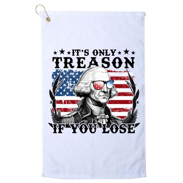 Funny George Washington Its Only Treason If You Lose Golf Towel
