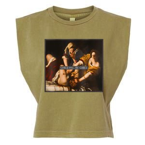 Feminism Girl Will Be Girl Judith Holofernes Funny Garment-Dyed Women's Muscle Tee