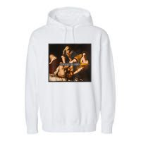 Feminism Girl Will Be Girl Judith Holofernes Funny Garment-Dyed Fleece Hoodie