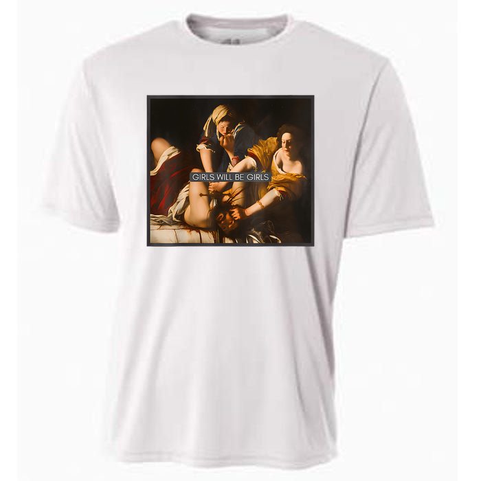 Feminism Girl Will Be Girl Judith Holofernes Funny Cooling Performance Crew T-Shirt