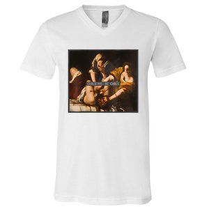 Feminism Girl Will Be Girl Judith Holofernes Funny V-Neck T-Shirt