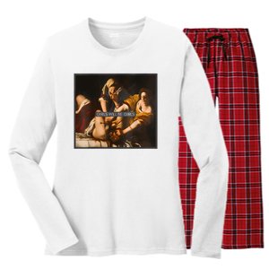 Feminism Girl Will Be Girl Judith Holofernes Funny Women's Long Sleeve Flannel Pajama Set 