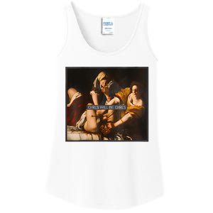 Feminism Girl Will Be Girl Judith Holofernes Funny Ladies Essential Tank