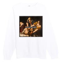 Feminism Girl Will Be Girl Judith Holofernes Funny Premium Crewneck Sweatshirt