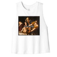 Feminism Girl Will Be Girl Judith Holofernes Funny Women's Racerback Cropped Tank