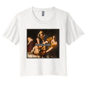 Feminism Girl Will Be Girl Judith Holofernes Funny Women's Crop Top Tee