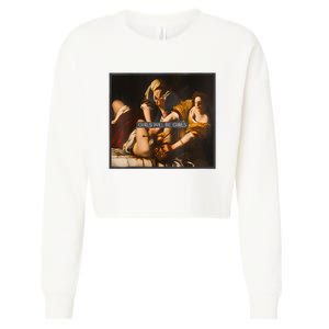 Feminism Girl Will Be Girl Judith Holofernes Funny Cropped Pullover Crew