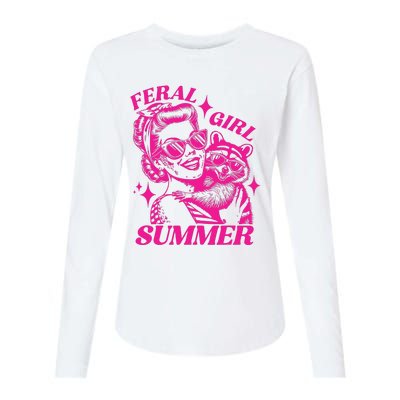 Feral Girl Women Womens Cotton Relaxed Long Sleeve T-Shirt