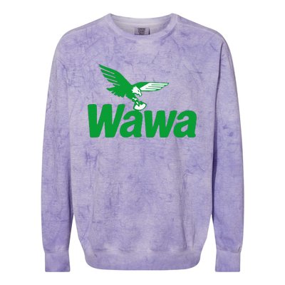 Funny Gift Wawawa Football Fan Colorblast Crewneck Sweatshirt