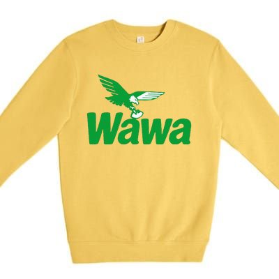 Funny Gift Wawawa Football Fan Premium Crewneck Sweatshirt