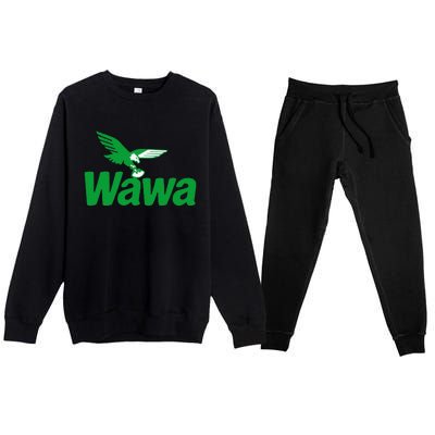 Funny Gift Wawawa Football Fan Premium Crewneck Sweatsuit Set