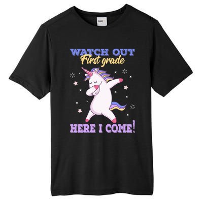  First Grade Watch Out First Grade Here I Come Tall Fusion ChromaSoft Performance T-Shirt