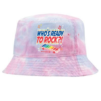 Fishercute Giftprice Whos Ready To Rock Gift Tie-Dyed Bucket Hat