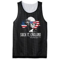 Funny George Washington Suck It England Vintage July 4th Mesh Reversible Basketball Jersey Tank